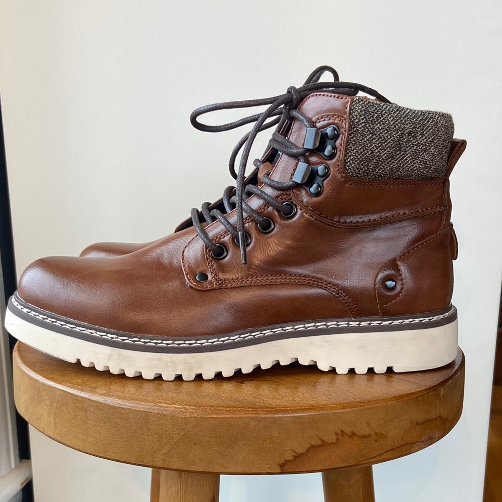 Men’s MADDEN Brown Leather Ankle Boots